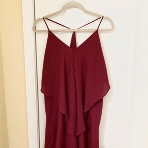 Charlotte Russe Plus Size High Lo Ruffle Dress